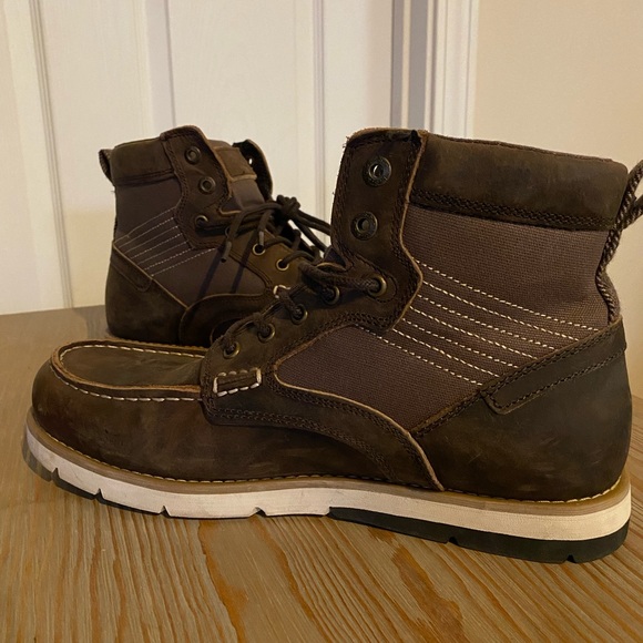 Men’s Levi’s Leather Brown Boots Size 11 - Picture 2 of 8